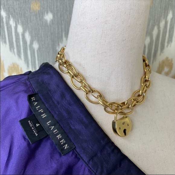 Ralph Lauren Black Label. Purple Silk Taffeta Pouf Blouse - Picture 2 of 5